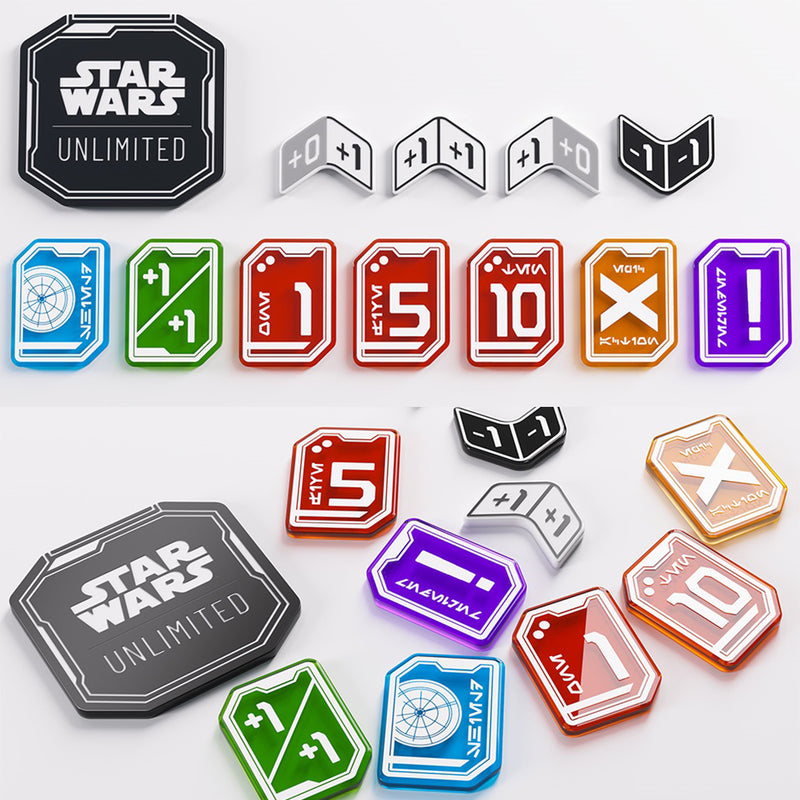 Gamegenic Star Wars Unlimited Premium Acrylic Tokens