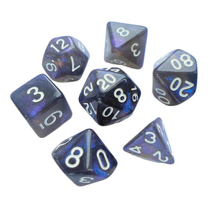 Galaxy - 7 Piece Polyhedral Dice Set + Dice Bag