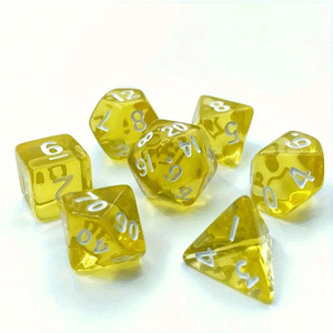 Lemon Sorbet - Mini Polyhedral Dice Set