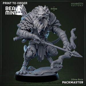 Gnoll Packmaster | BeaMini Print to Order Miniatures