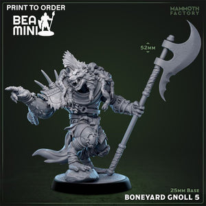Boneyard Gnoll 5 | BeaMini Print to Order Miniatures