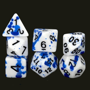 Dexter's Lab - 7 Piece Polyhedral Dice Set + Dice Bag - Bea DnD Games