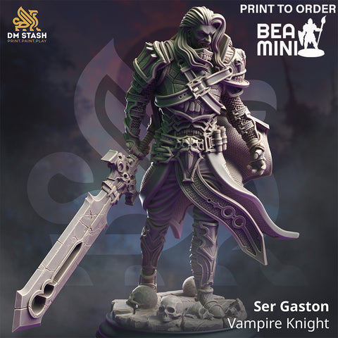 Ser Gaston - Vampire Knight | BeaMini Print to Order Miniatures