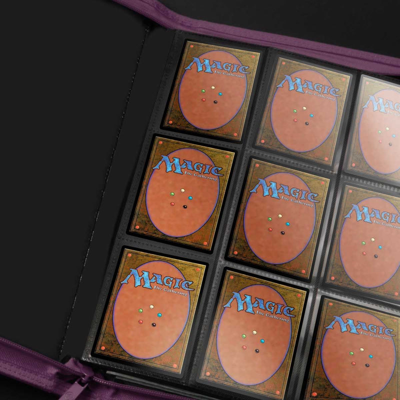 Ultra Pro Binder - Vivid 9-Pocket Zippered Pro-Binder - Midnight Plum
