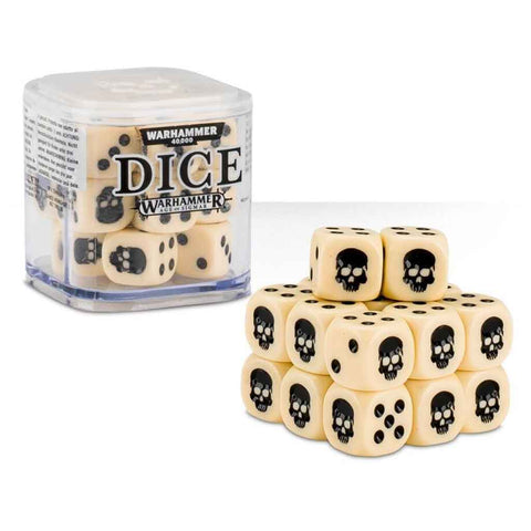 Games Workshop Citadel Dice Cube 12mm 20 Dice Set -  Bone