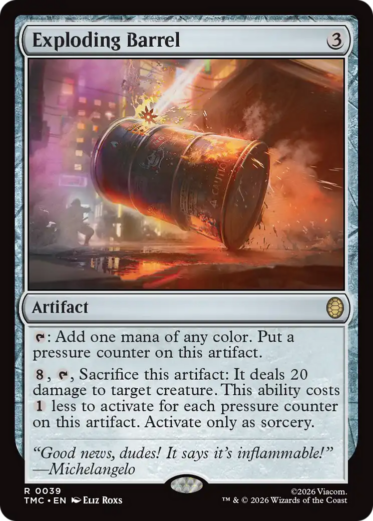 Exploding Barrel [Teenage Mutant Ninja Turtles Commander]