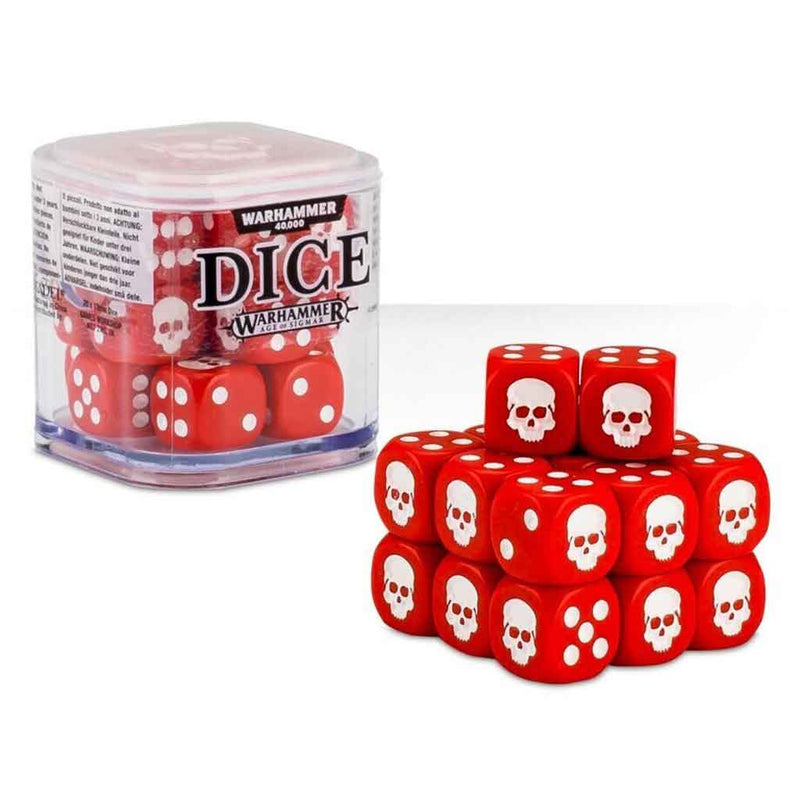 Games Workshop Citadel Dice Cube 12mm 20 Dice Set - Red