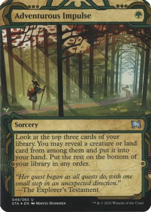 Adventurous Impulse (Foil Etched) [Strixhaven: Mystical Archive]