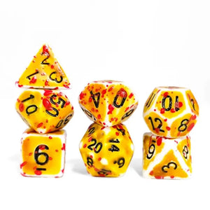 28 Dice Later - 7 Piece Polyhedral Dice Set + Dice Bag