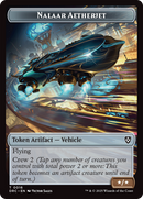 Golem (0013) // Nalaar Aetherjet Double-Sided Token [Aetherdrift Commander Tokens]