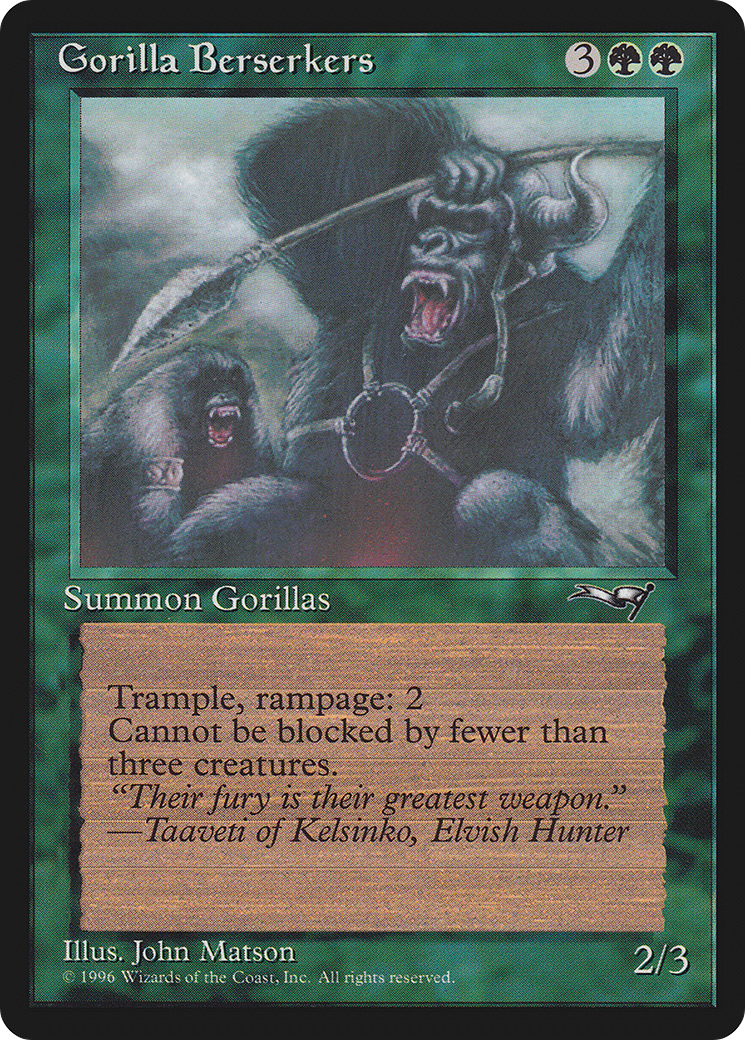 Gorilla Berserkers (Mouths Open) [Alliances]