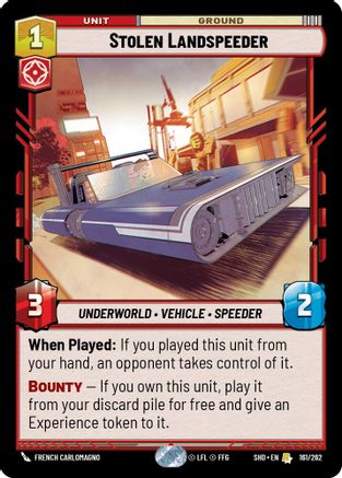 Stolen Landspeeder (161/262) (161/262) [Shadows of the Galaxy]