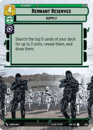 Remnant Reserves (362) (Hyperspace) (362) [Shadows of the Galaxy]