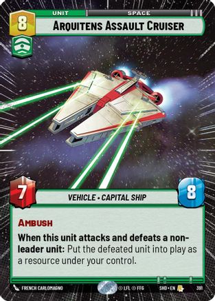 Arquitens Assault Cruiser (391) (Hyperspace) (391) [Shadows of the Galaxy]
