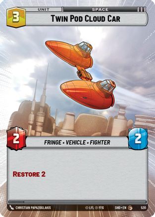 Twin Pod Cloud Car (520) (Hyperspace) (520) [Shadows of the Galaxy]