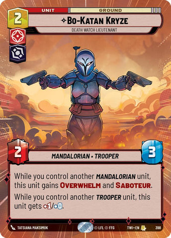 Bo-Katan Kryze - Death Watch Lieutenant (398) (Hyperspace) (398) [Twilight of the Republic]