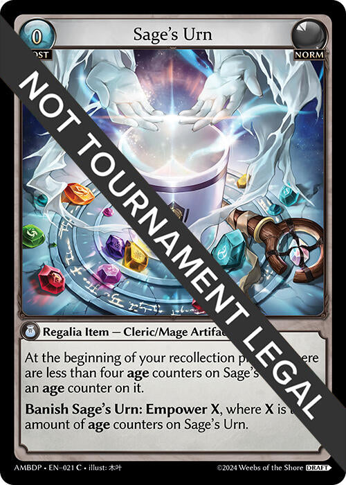 Sage's Urn (021) [Mortal Ambition Draft Pack]