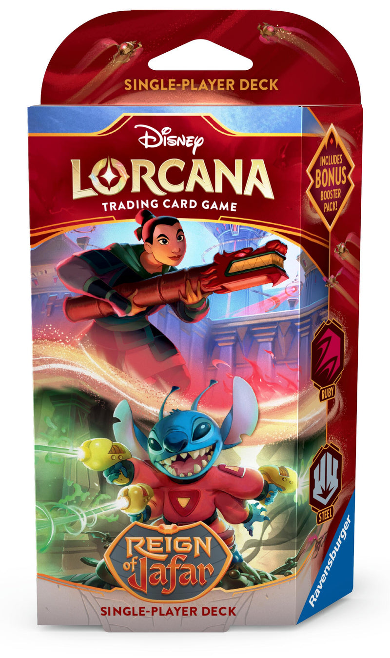 Disney Lorcana Reign of Jafar - Starter Deck (Ruby & Steel)