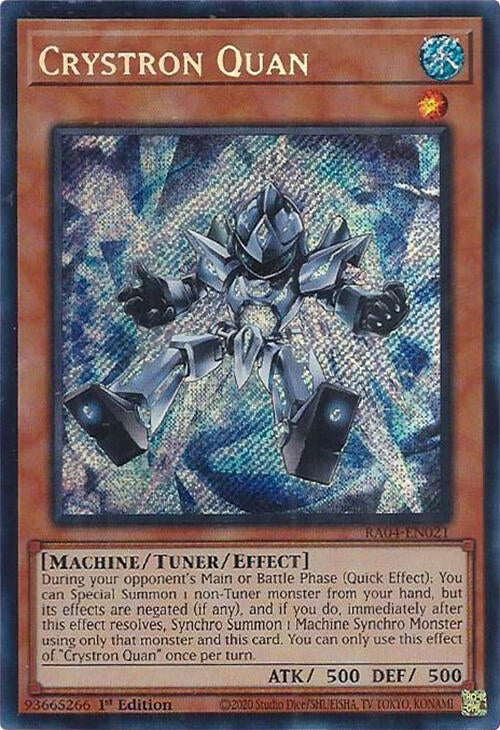 Crystron Quan [RA04-EN021] Secret Rare