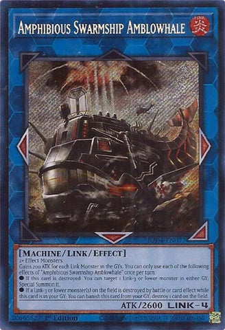 Amphibious Swarmship Amblowhale [RA04-EN077] Secret Rare