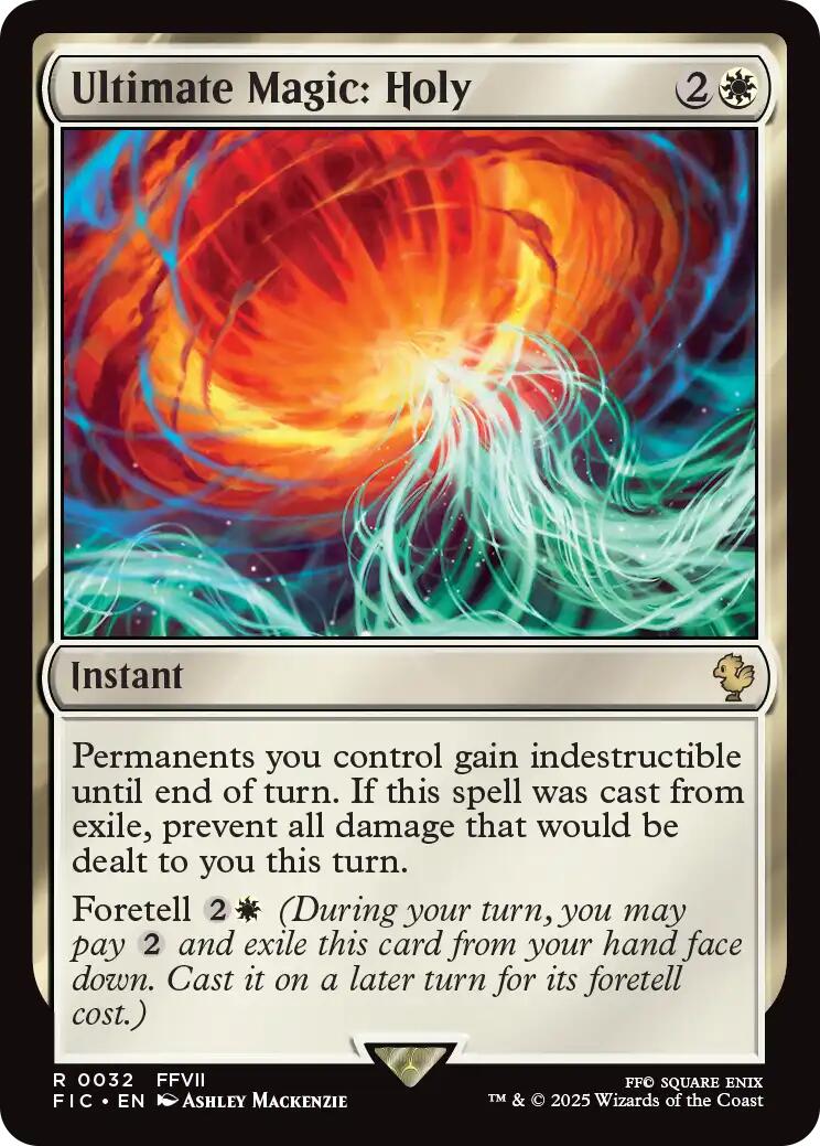 Ultimate Magic: Holy (Surge Foil) [FINAL FANTASY Commander]