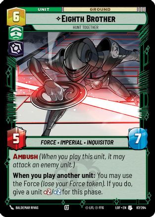 Eighth Brother - Hunt Together (87/264) (87/264) [Legends of the Force]