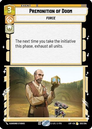 Premonition of Doom (203/264) (203/264) [Legends of the Force]