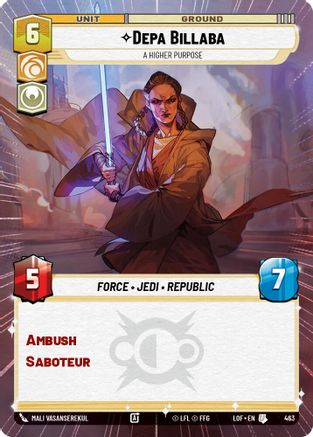 Depa Billaba - A Higher Purpose (463) (Hyperspace) (463) [Legends of the Force]