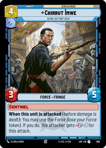 Chirrut Imwe - Blind, but not Deaf (569) (Foil) (569) [Legends of the Force]