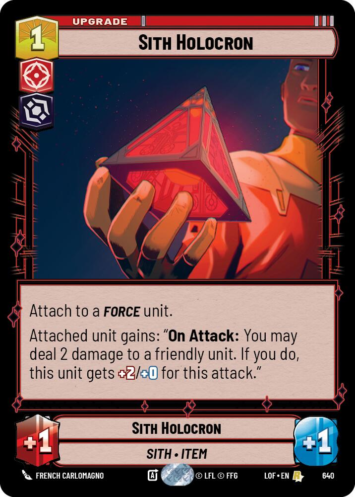 Sith Holocron (640) (Foil) (640) [Legends of the Force]