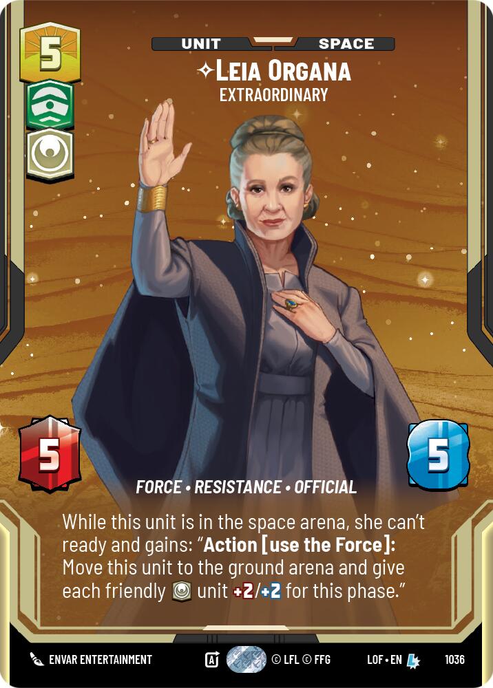 Leia Organa - Extraordinary (1036) (Prestige) (1036) [Legends of the Force]