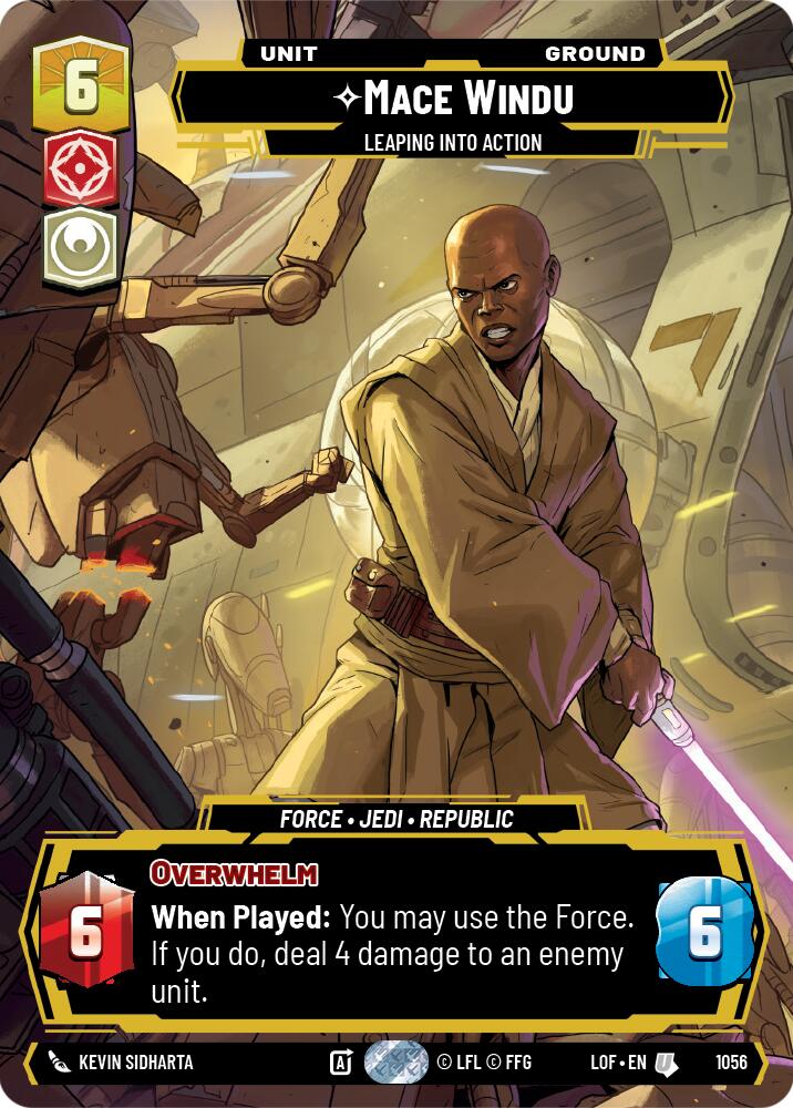 Mace Windu - Leaping into Action (1056) (Prestige) (1056) [Legends of the Force]