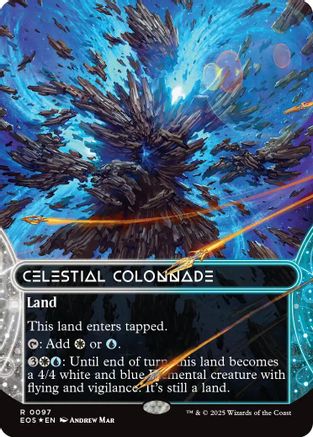 Celestial Colonnade (0097) (Borderless) (Galaxy Foil) [Edge of Eternities: Stellar Sights]