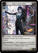 Ciel, Loyal Valet (3) [Distorted Reflections Starter Decks]