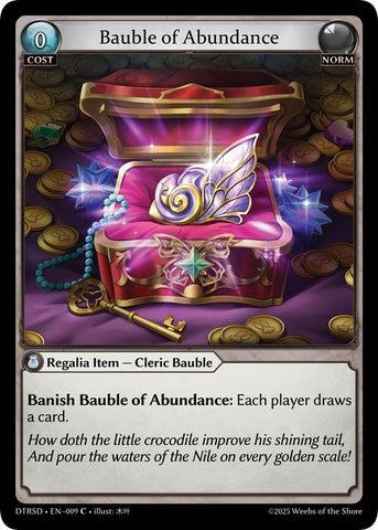 Bauble of Abundance (9) [Distorted Reflections Starter Decks]