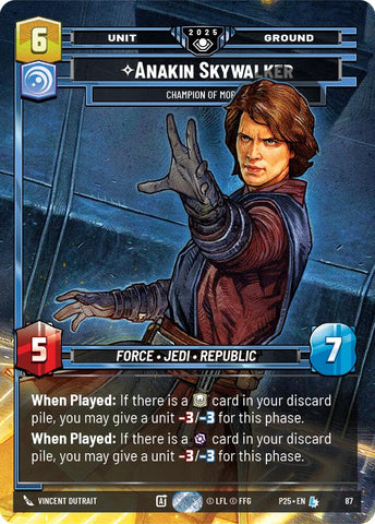 Anakin Skywalker (87) - Champion of Mortis (87) [Organized Play Promos]
