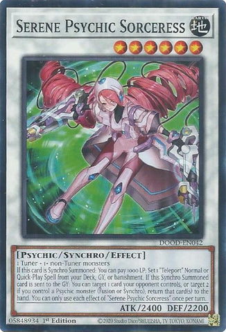 Serene Psychic Sorceress [DOOD-EN042] Common