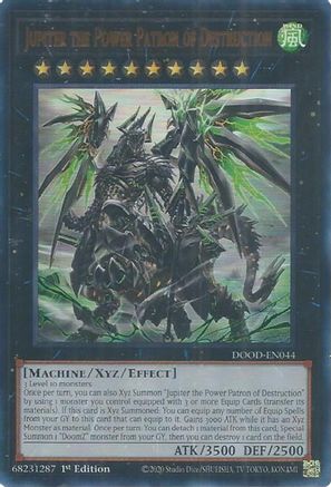 Jupiter the Power Patron of Destruction [DOOD-EN044] Ultra Rare