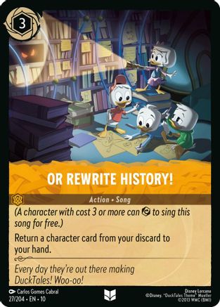 Or Rewrite History! (27/204) [Whispers in the Well]
