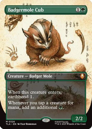 Badgermole Cub (Borderless) [Avatar: The Last Airbender]