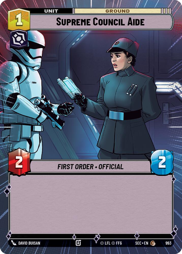 Supreme Council Aide (993) (Hyperspace Foil) (993) [Secrets of Power]