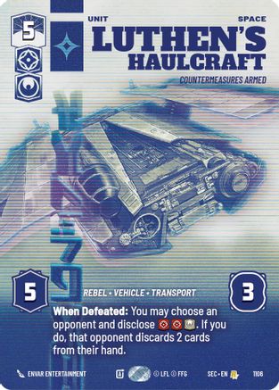 Luthen's Haulcraft - Countermeasures Armed (Prestige Foil) (1106) (1106) [Secrets of Power]