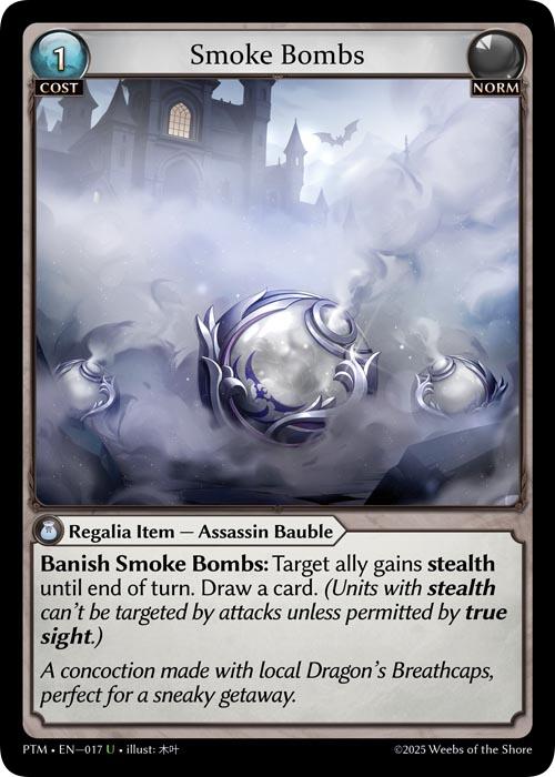 Smoke Bombs (Curio Foil) (017) [Phantom Monarchs]