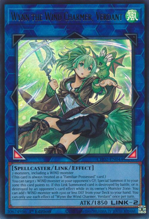Wynn the Wind Charmer, Verdant [CH02-EN044] Ultra Rare