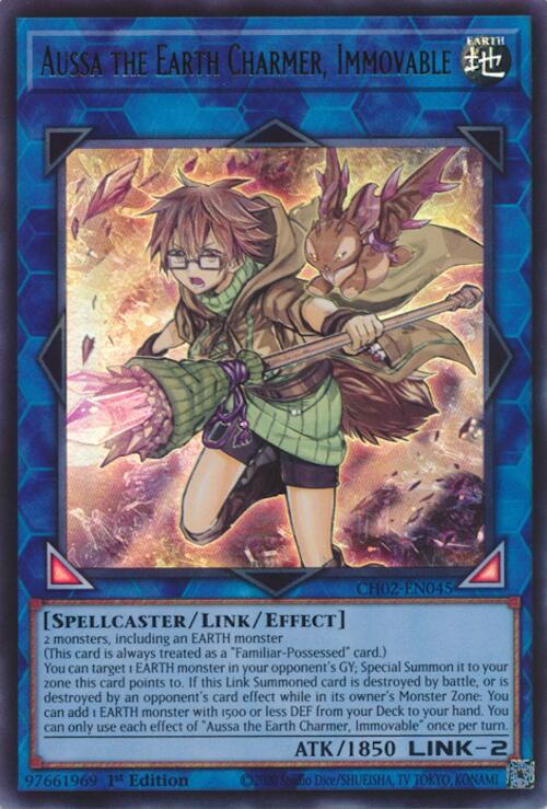 Aussa the Earth Charmer, Immovable [CH02-EN045] Ultra Rare
