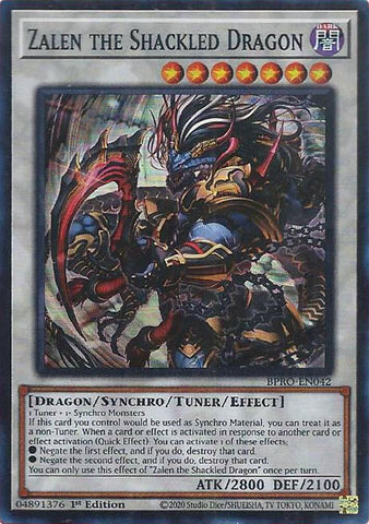 Zalen the Shackled Dragon [BPRO-EN042] Super Rare