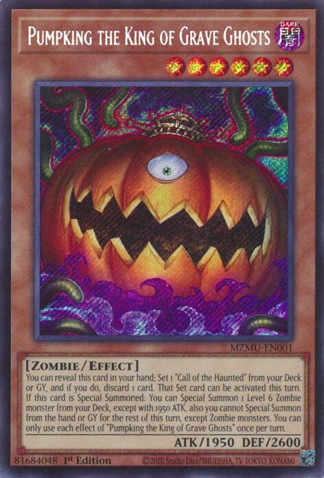 Pumpking the King of Grave Ghosts [MZMU-EN001] Secret Rare