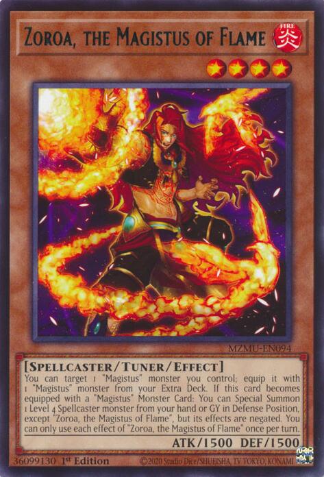 Zoroa, the Magistus of Flame [MZMU-EN094] Rare