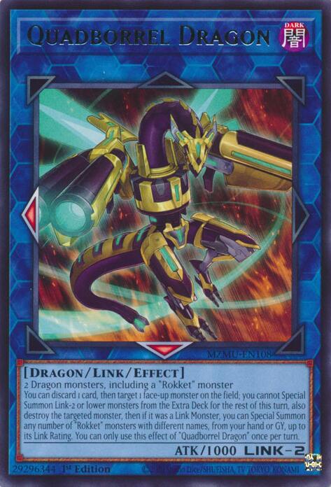 Quadborrel Dragon [MZMU-EN108] Rare