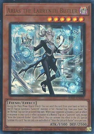 Arias the Labrynth Butler (Ultra Rare) [RA05-EN028] Ultra Rare